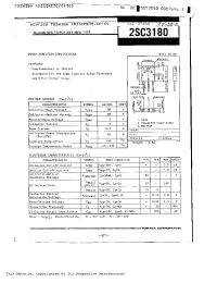 Datasheet 2SC3180 manufacturer Toshiba