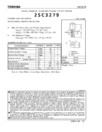 Datasheet 2SC3279 manufacturer Toshiba