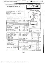 Datasheet 2SC3309 manufacturer Toshiba