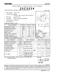 Datasheet 2SC3324 manufacturer Toshiba