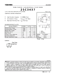 Datasheet 2SC3437 manufacturer Toshiba