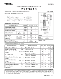 Datasheet 2SC3613 производства Toshiba