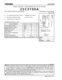 Datasheet 2SC3709 manufacturer Toshiba