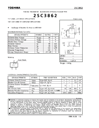 Datasheet 2SC3862 производства Toshiba