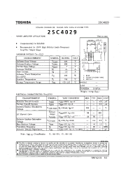 Datasheet 2SC4029-O производства Toshiba