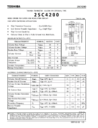 Datasheet 2SC4200 manufacturer Toshiba