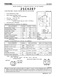 Datasheet 2SC4207 производства Toshiba