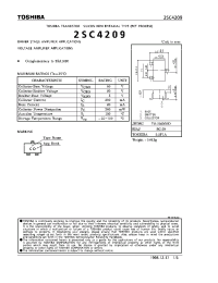 Datasheet 2SC4209 производства Toshiba