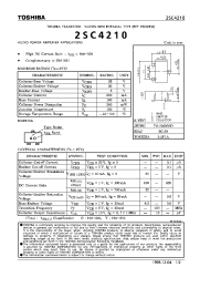 Datasheet 2SC4210 manufacturer Toshiba