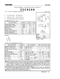 Datasheet 2SC4244 manufacturer Toshiba