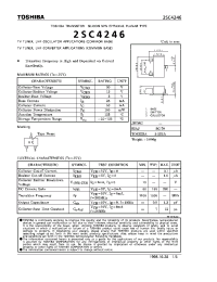 Datasheet 2SC4246 manufacturer Toshiba