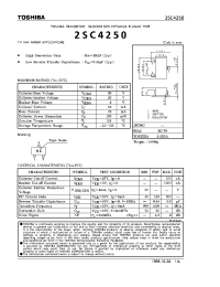 Datasheet 2SC4250 производства Toshiba