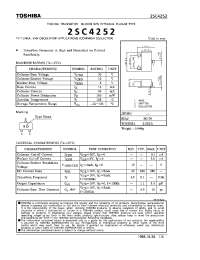 Datasheet 2SC4252 manufacturer Toshiba