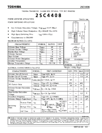 Datasheet 2SC4408 производства Toshiba