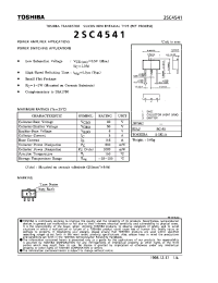 Datasheet 2SC4541 manufacturer Toshiba