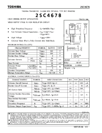 Datasheet 2SC4678 производства Toshiba