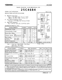 Datasheet 2SC4684 производства Toshiba
