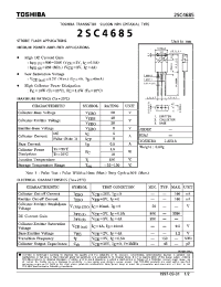 Datasheet 2SC4685 manufacturer Toshiba