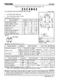 Datasheet 2SC4842 manufacturer Toshiba