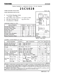 Datasheet 2SC5028 manufacturer Toshiba