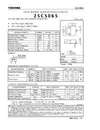 Datasheet 2SC5065 manufacturer Toshiba