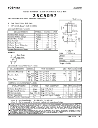 Datasheet 2SC5097 manufacturer Toshiba