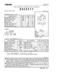 Datasheet 2SC5111 manufacturer Toshiba