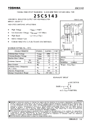 Datasheet 2SC5143 производства Toshiba