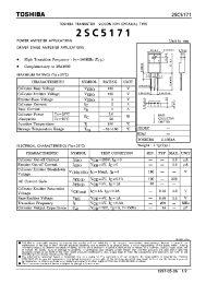 Datasheet 2SC5171 manufacturer Toshiba