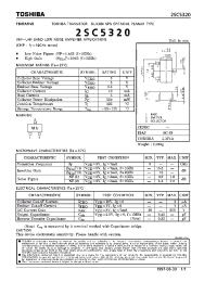 Datasheet 2SC5320 manufacturer Toshiba