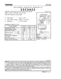 Datasheet 2SC5422 производства Toshiba