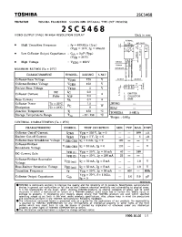 Datasheet 2SC5468 manufacturer Toshiba