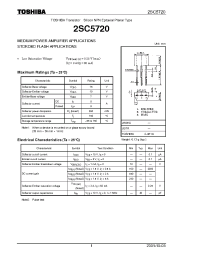 Datasheet 2SC5720 производства Toshiba