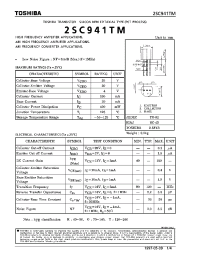 Datasheet 2SC941-R manufacturer Toshiba