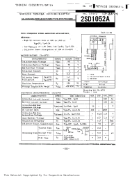 Datasheet 2SD1052A производства Toshiba