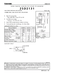Datasheet 2SD2131 manufacturer Toshiba