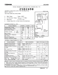 Datasheet 2SD2498 производства Toshiba