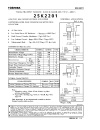 Datasheet 2SK2201 производства Toshiba