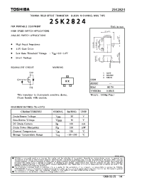 Datasheet 2SK2824 manufacturer Toshiba