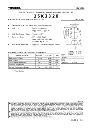 Datasheet 2SK3320 производства Toshiba