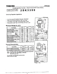 Datasheet 2SK3399 manufacturer Toshiba