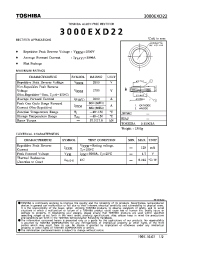 Datasheet 3000EXD22 manufacturer Toshiba