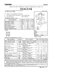 Datasheet 3SK226 manufacturer Toshiba