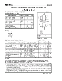 Datasheet 3SK283 manufacturer Toshiba