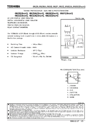 Datasheet 4N33 manufacturer Toshiba