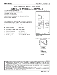 Datasheet 4N35(SHORT) manufacturer Toshiba