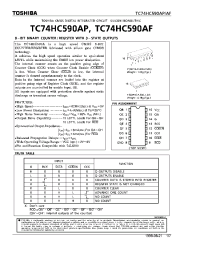 Datasheet 74HC590 manufacturer Toshiba