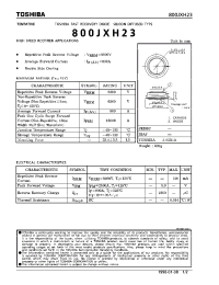 Datasheet 800JXH23 manufacturer Toshiba