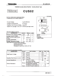 Datasheet CUS02 manufacturer Toshiba