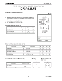 Datasheet DF3A6.8LFE manufacturer Toshiba